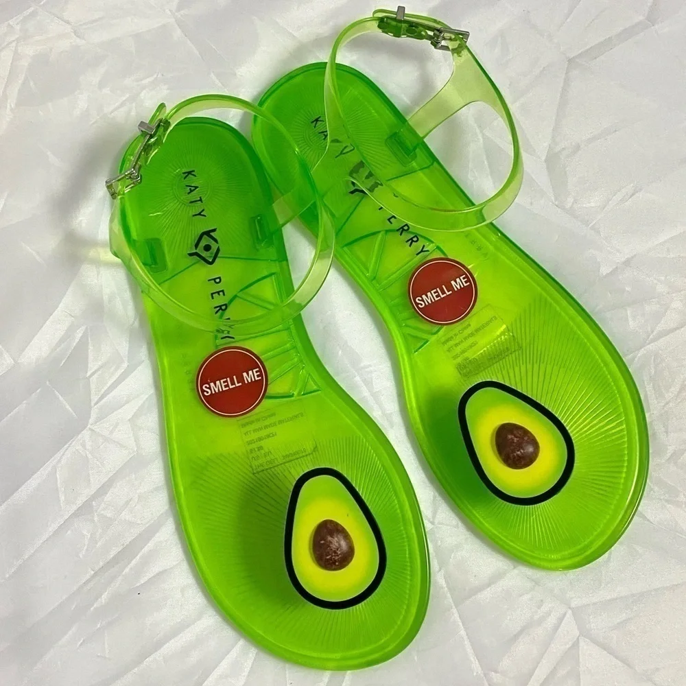 NWOT Katy Perry geli avocado sandals size 8